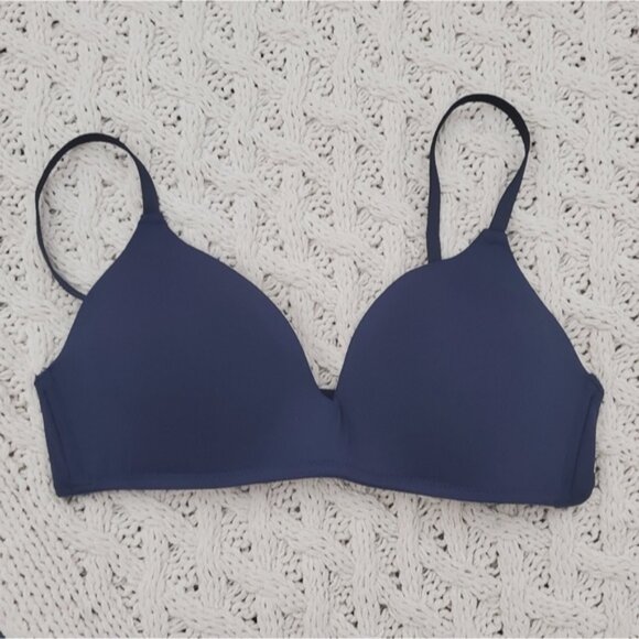 New Joe Fresh Wireless T Shirt Bra in Dark Blue- 36B - Picture 5 of 7